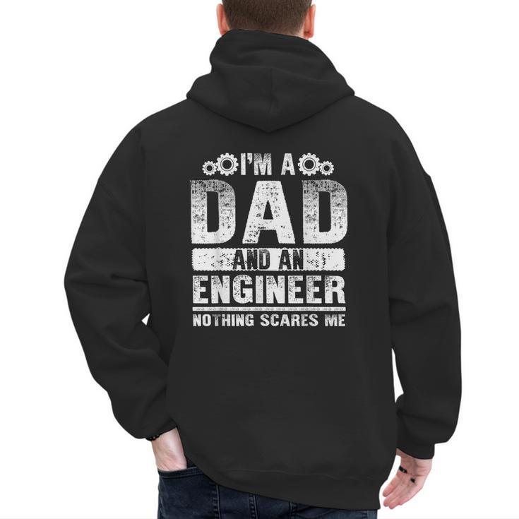 Engineer Dad Art For Men Father Day Engineering Lovers Men's Hoodie Back Print