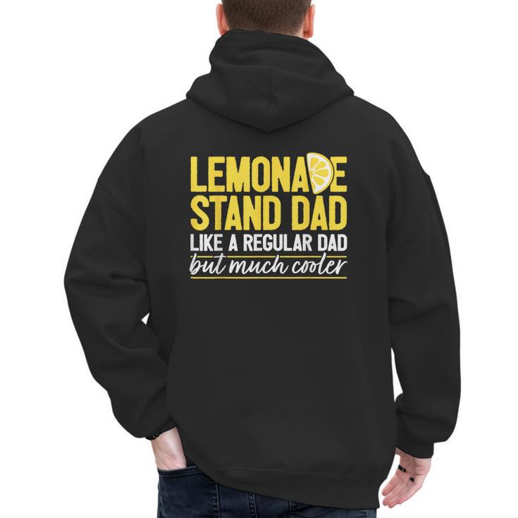 Family Lemonade Stand Dad Men's Hoodie Back Print