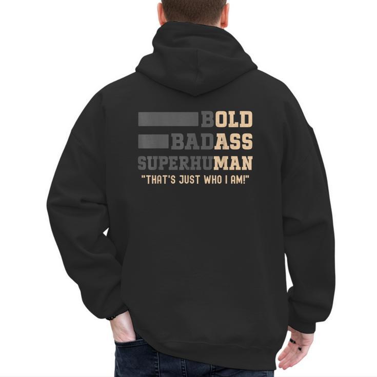 Fathers Day Old Man Retirement Tee Gag For Dad Men's Hoodie Back Print