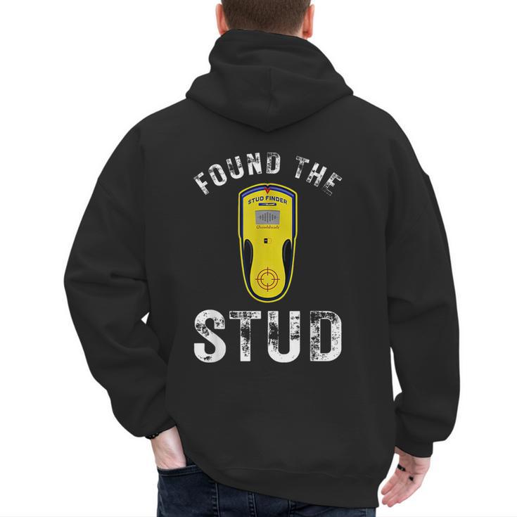 Found The Stud Dad Joke Handy Tools Stud Finder Men's Hoodie Back Print