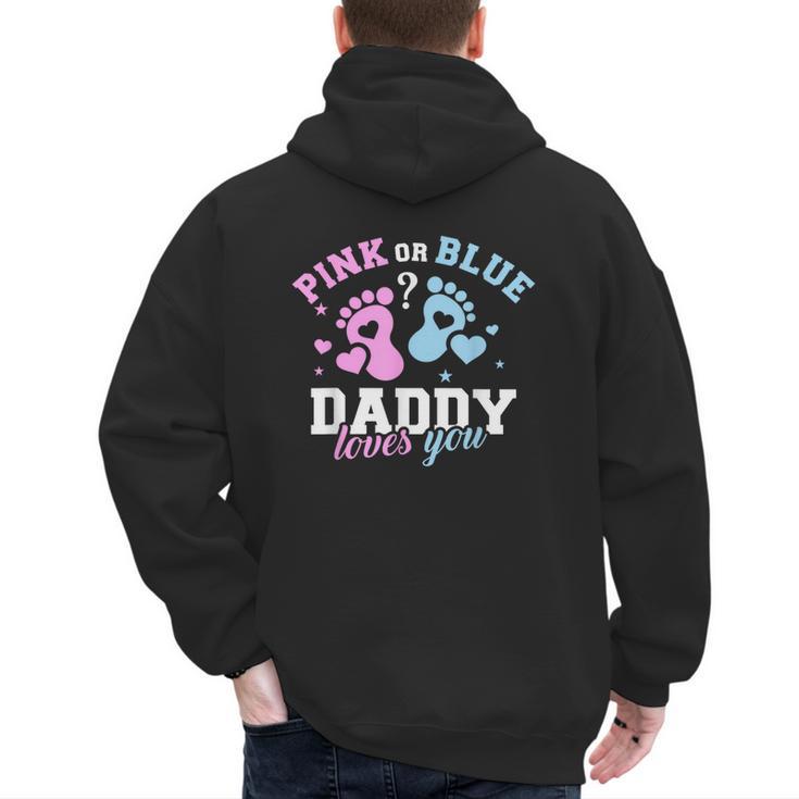 Gender Reveal Daddy Dad Men's Hoodie Back Print