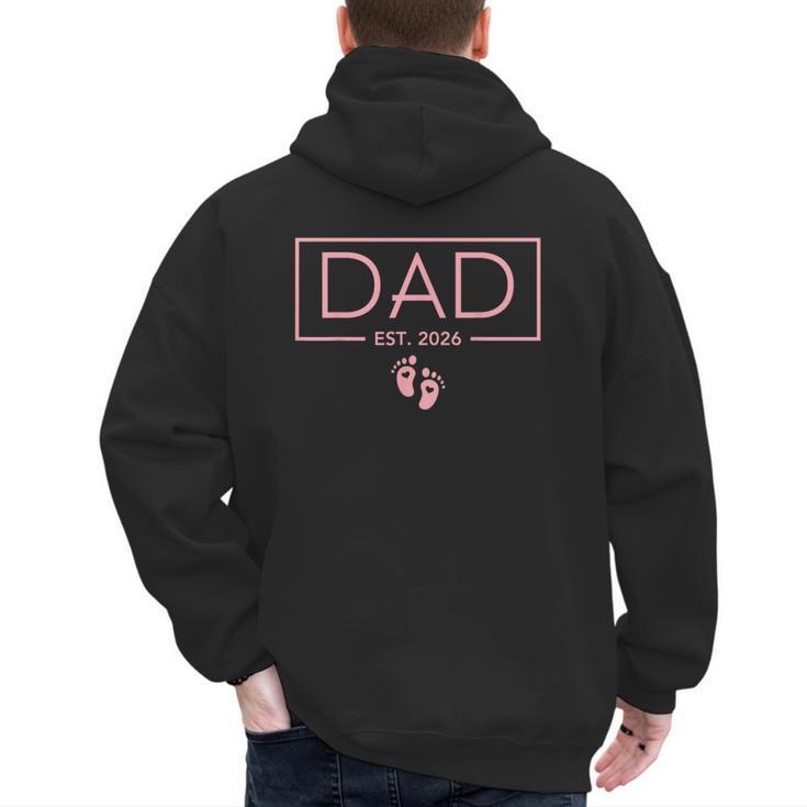 Girl Dad Est 2026 First Time Girl Dad To Be Men's Hoodie Back Print