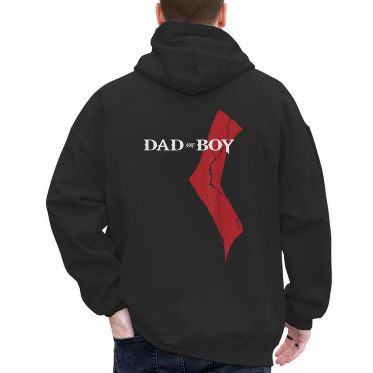 God Of Boy Dad Video Game Tshirt Father's Day Edition Men's Hoodie Back Print