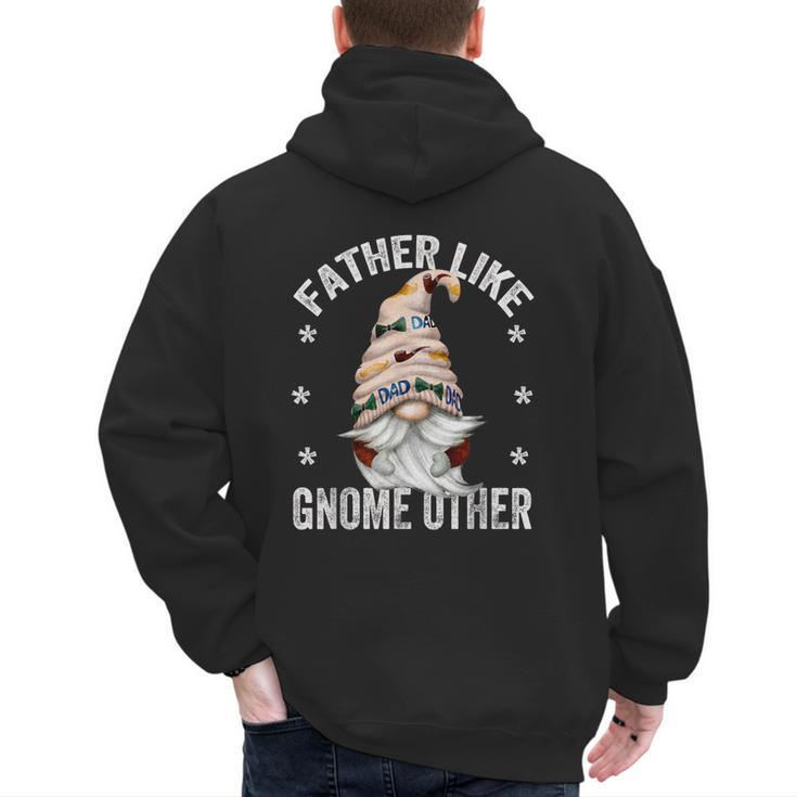 Grandpa Fathers Day Gnome For Men And Best Dad Pun Men's Hoodie Back Print
