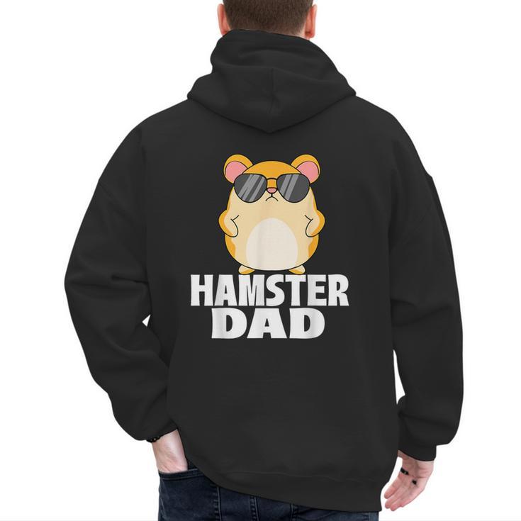 Hamster Dad Father's Day Animal Whisperer Rodent Lover Men's Hoodie Back Print