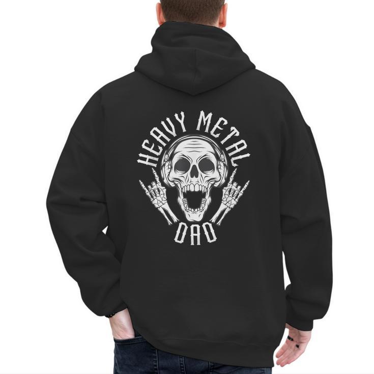 Heavy Metal Dad Shirt Rock Metalhead Heavy Metal Dad Men's Hoodie Back Print