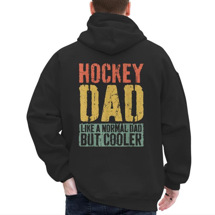 Hockey Dad Shirt Men Fathers Day Hockey Dad Men's Hoodie Back Print
