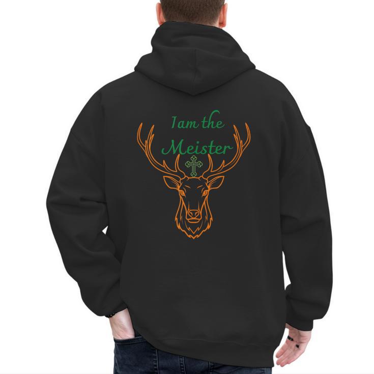 IAM The Meister Jaegermeister Dad Mom Deer Men's Hoodie Back Print