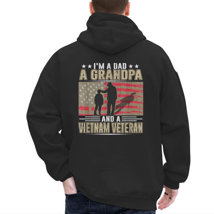 I'm A Dad a Grandpa And a Vietnam Veteran Men's Hoodie Back Print