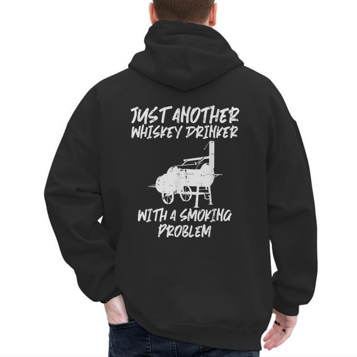 Just Another Bbq Grill Barbecue Meat Grilling Dad Men Men's Hoodie Back Print