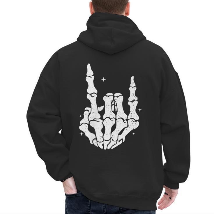 Just A Dad Who Always Came Back 2 Sided Skeleton Men's Hoodie Back Print