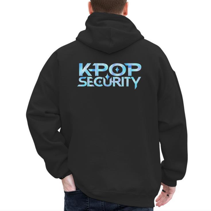 K-Pop Security Mom Dad Kids Birthday Concert Staff Men's Hoodie Back Print