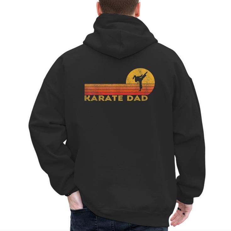 Karate Dad Martial Arts Retro Men's Hoodie Back Print