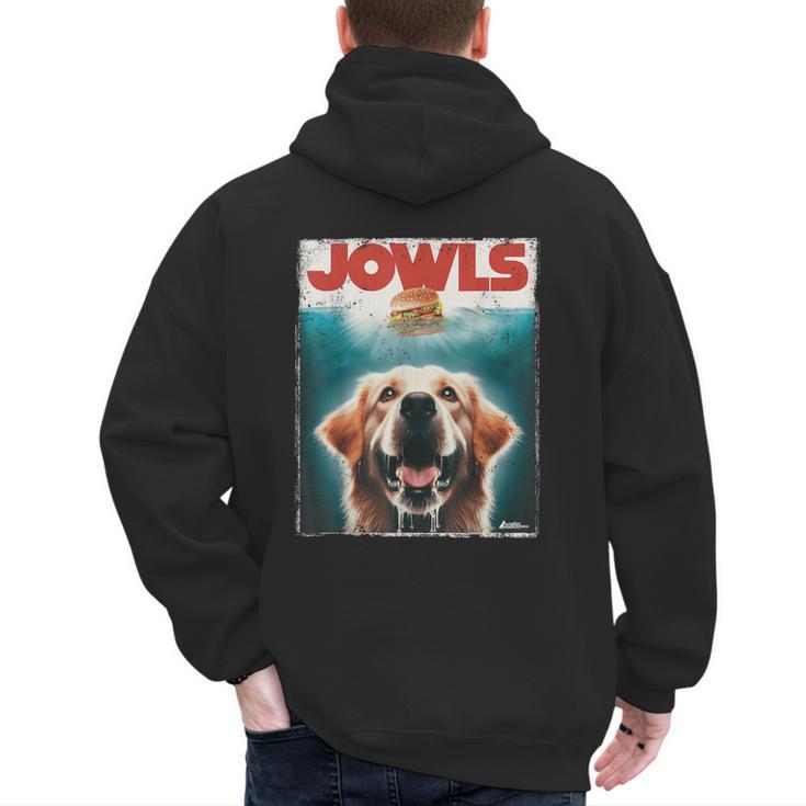 Light Golden Retriever Jowls Top Paws Cream Lab Dog Mom Dad Men's Hoodie Back Print