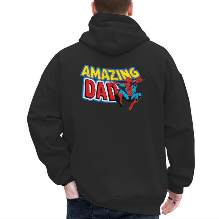 Marvel Spider-Man Amazing Dad Comic Book Father's Day Men's Hoodie Back Print