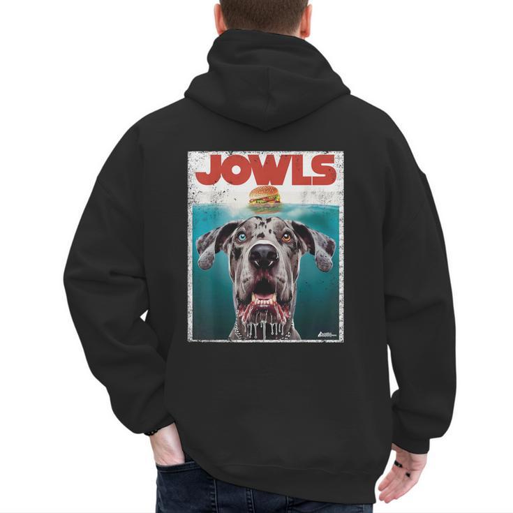 Merle Great Dane Jowls Paws Top Blue Eye Brown Dog Mom Dad For Men Women Girls Kids Men's Hoodie Back Print