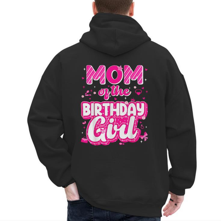 Mom And Dad Birthday Girl Family Matching Party Decorations Men's Hoodie Back Print