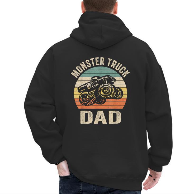 Monster Truck Dad Shirt Retro Vintage Monster Truck Shirt Men's Hoodie Back Print