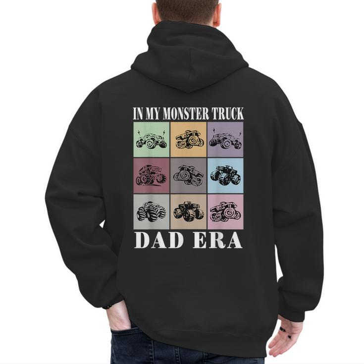 In My Monster Trucks Dad Era Men's Hoodie Back Print