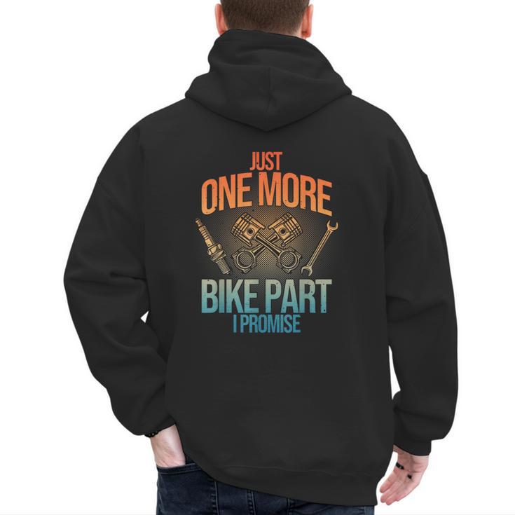 Motorcycle Mechanic Art For Men Dad Motorcycle Lovers Biker Men's Hoodie Back Print