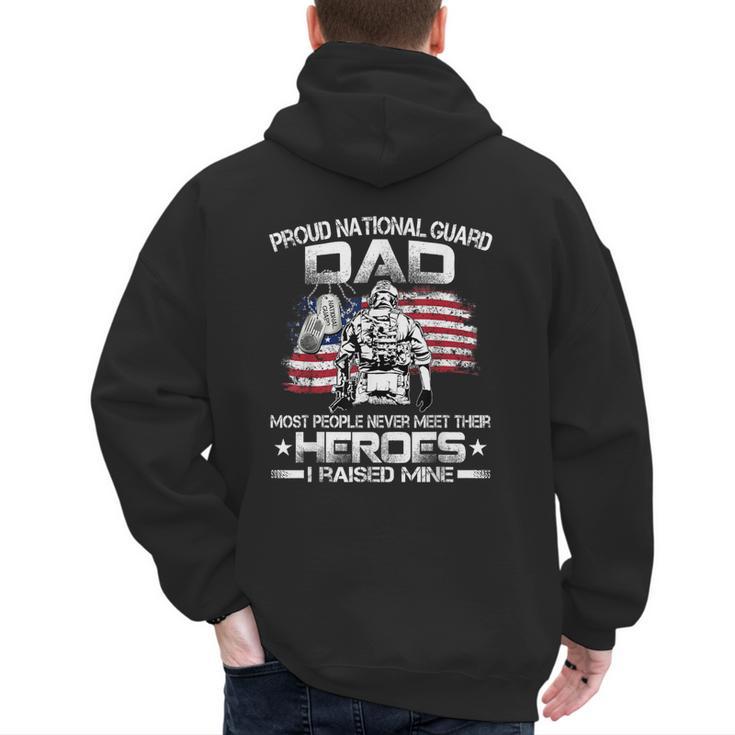 National Guard Graduation Proud National Guard Dad Men's Hoodie Back Print