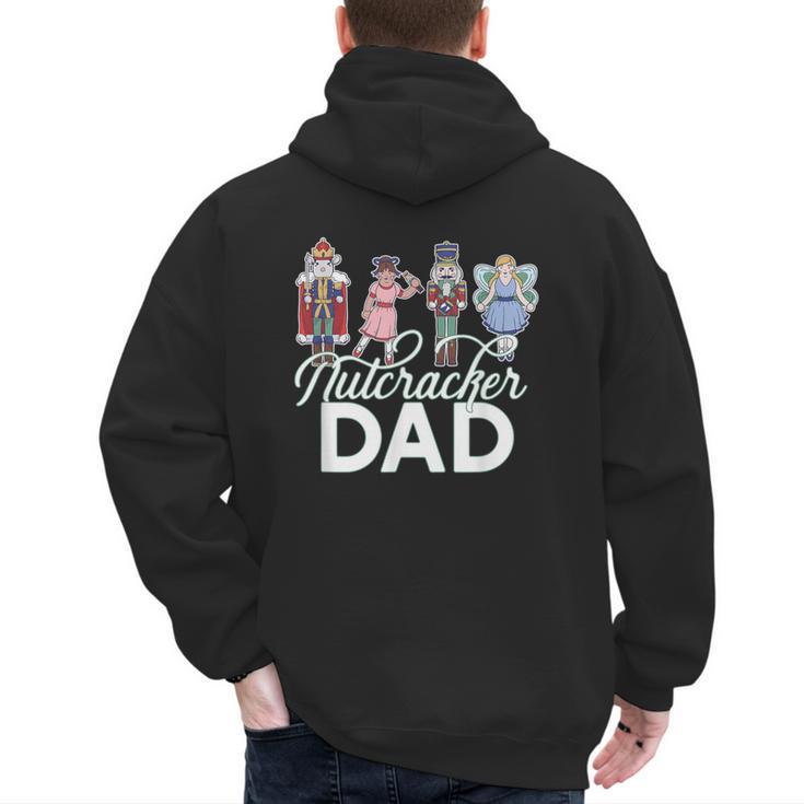 NUTCRACKER DAD Fun Christmas Ballet Parent Meme Men's Hoodie Back Print