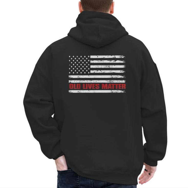 Old Lives Matter Tshirt 60th Birthday For Men 50th Dad Men's Hoodie Back Print