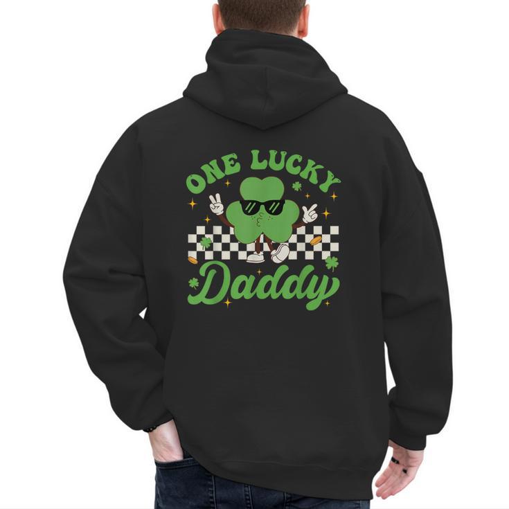 One Lucky Daddy St Patricks Day Dad Father Men's Hoodie Back Print