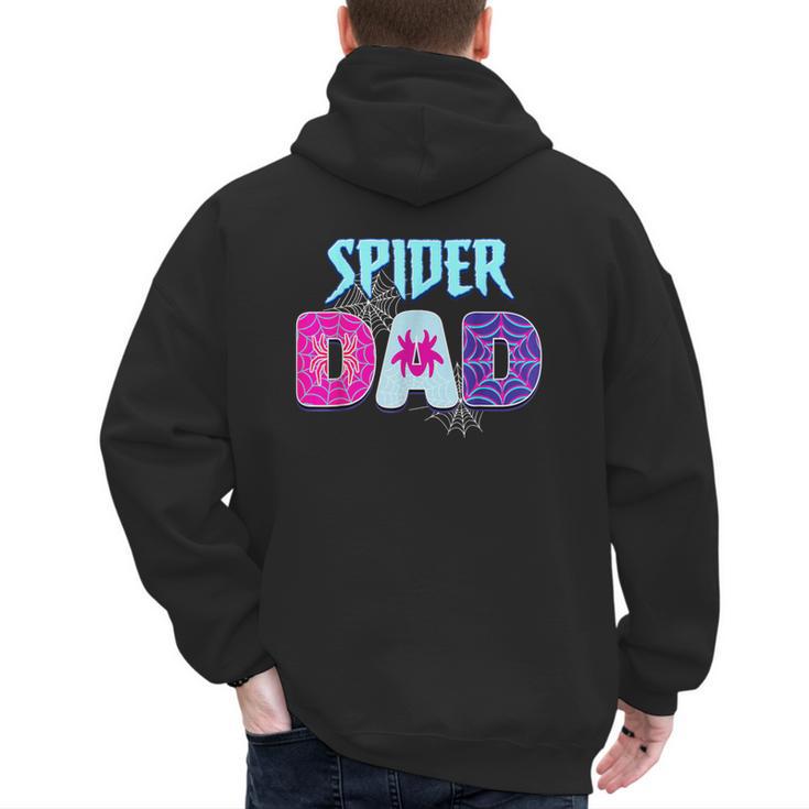 Parents Mom Spider Dad Matching Family Birthday Men's Hoodie Back Print