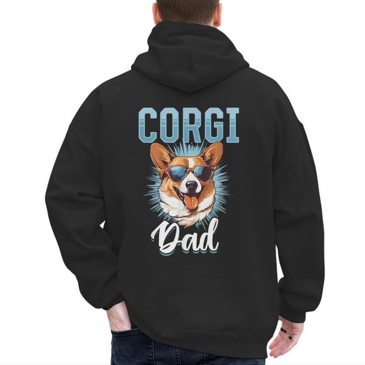 Pembroke Welsh Corgi Corgi Dad Men's Hoodie Back Print