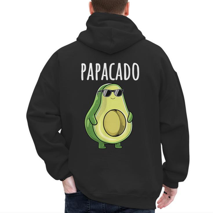 Pregnancy Announcement Shirts Men Dad Papacado Men's Hoodie Back Print