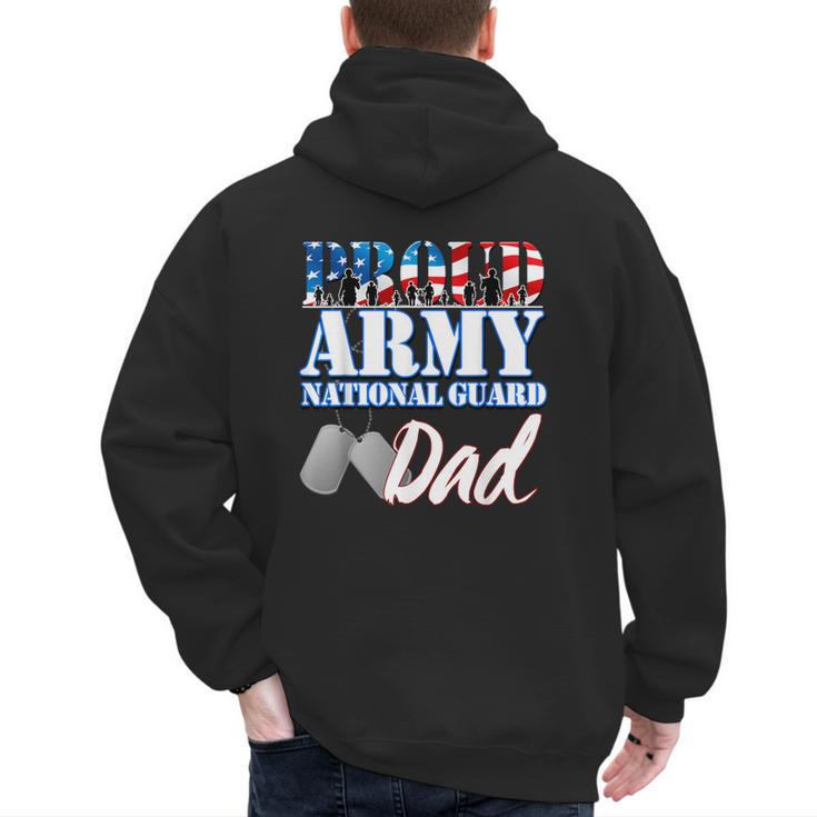 Proud Army National Guard Dad Fathers Day Shirt Men Men's Hoodie Back Print