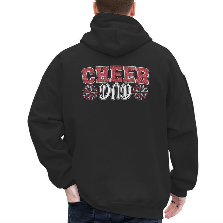 Proud Cheer Dad My Favorite Cheerleader Calls Me Daddy Men Men's Hoodie Back Print