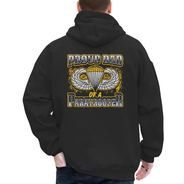 Proud Dad Of a Airborne Division Paratrooper Men's Hoodie Back Print