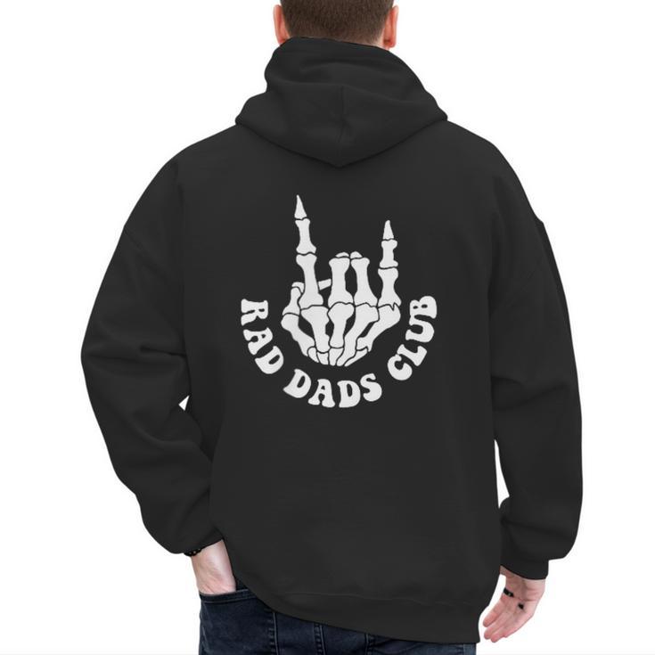 Rad Dads Club Fathers Day Cool Dads Club Men's Hoodie Back Print