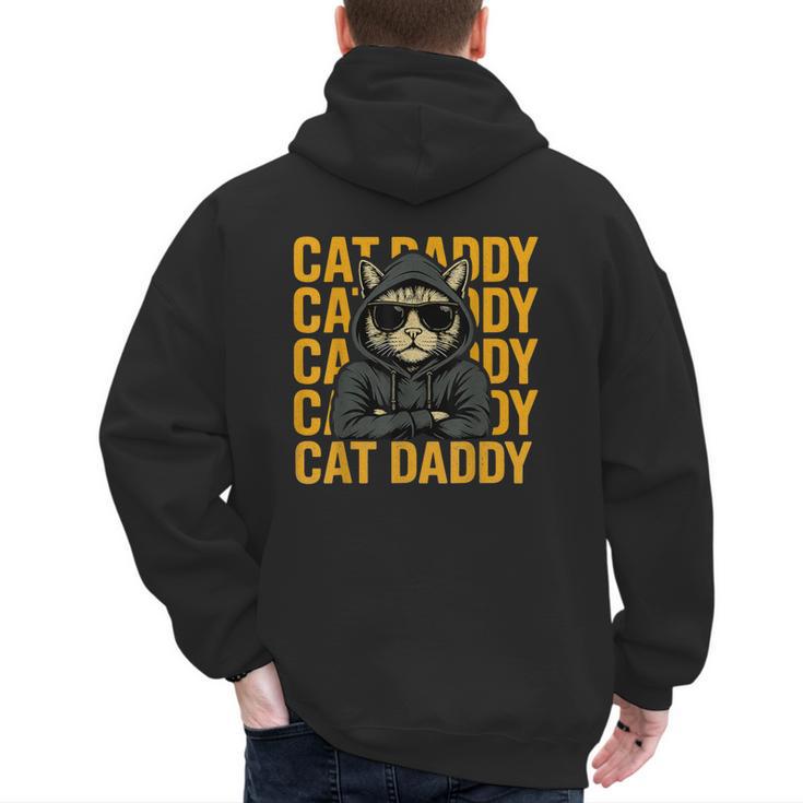 Retro Cat Daddy Style Animal For Men Women Kid Boy Girl Men's Hoodie Back Print