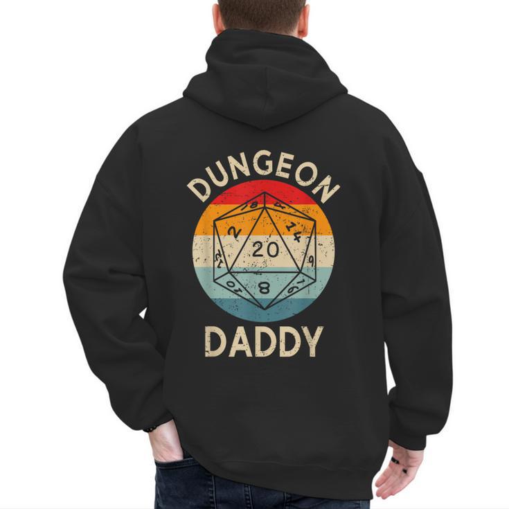 Retro Dungeon Daddy Fathers Day Men's Hoodie Back Print