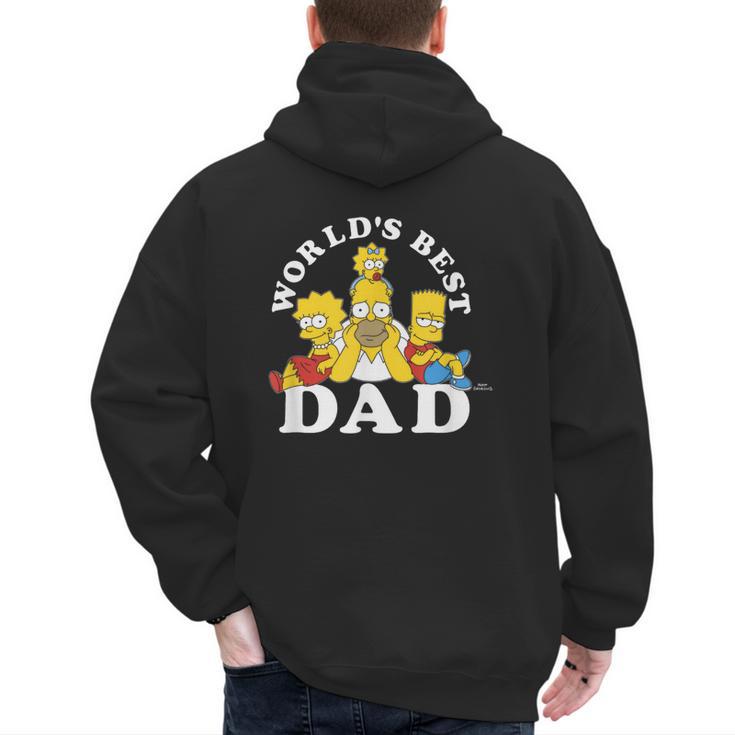 The Simpsons World's Best Dad Father's Day Group V2 Small Men's Hoodie Back Print