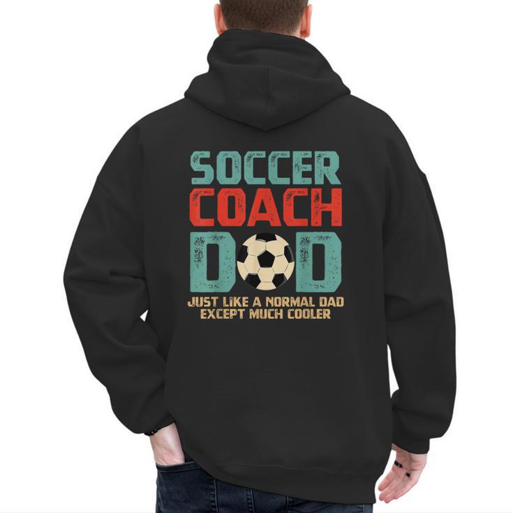 Soccer Coach Dad T-Shirt Men's Hoodie Back Print