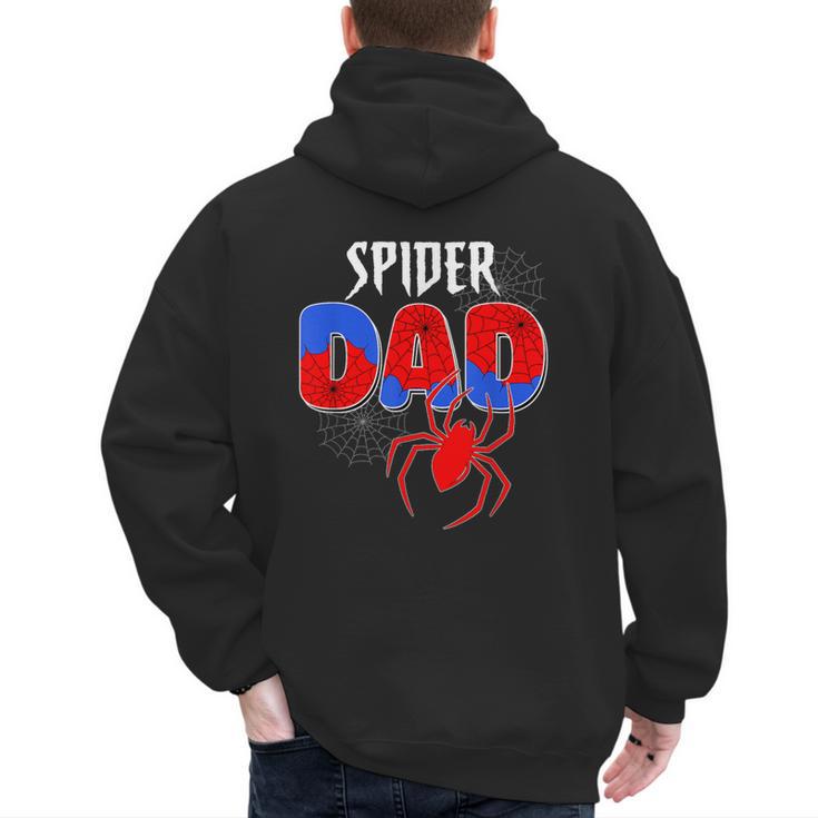 Spiders Dad Matching Family Birthday Father's Day Men's Hoodie Back Print