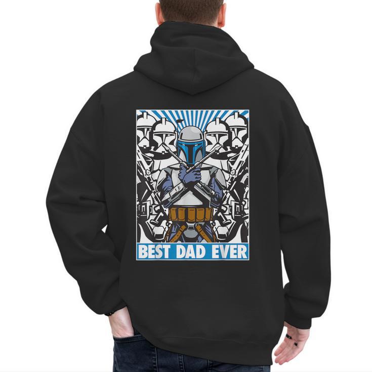 Star Wars Father's Day Jango Fett Best Dad Ever Men's Hoodie Back Print