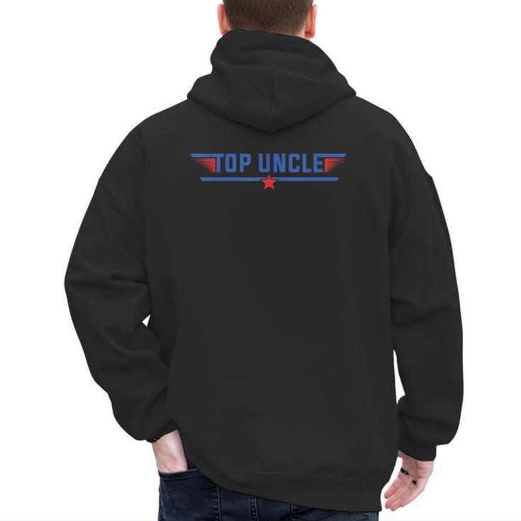 Top Uncle Favorite Best Brother Dad Relatives Niece Nephew Men's Hoodie Back Print