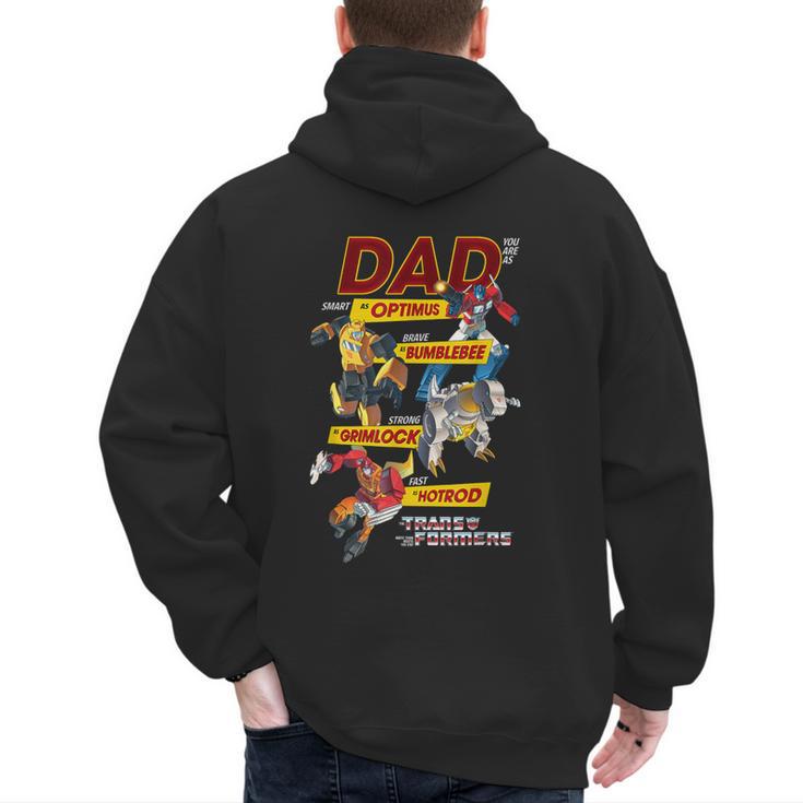 Transformers Father's Day Autobots Dad You Are Smart Logo Men's Hoodie Back Print