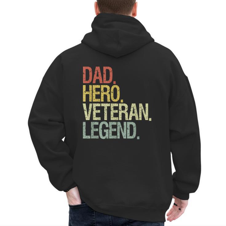 Veteran Dad Men's Hoodie Back Print