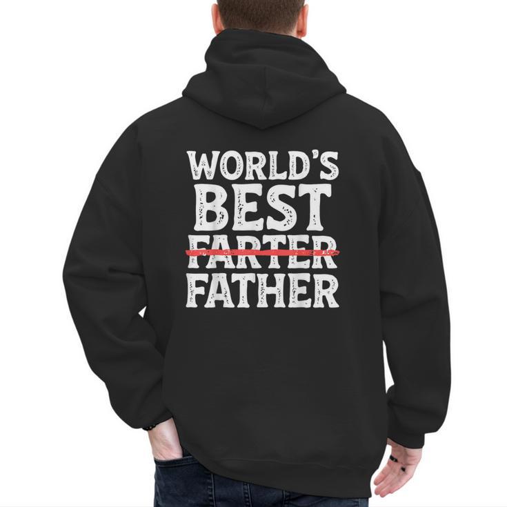 World's Best Father Farter Dad Daddy Papa Joke Men's Hoodie Back Print