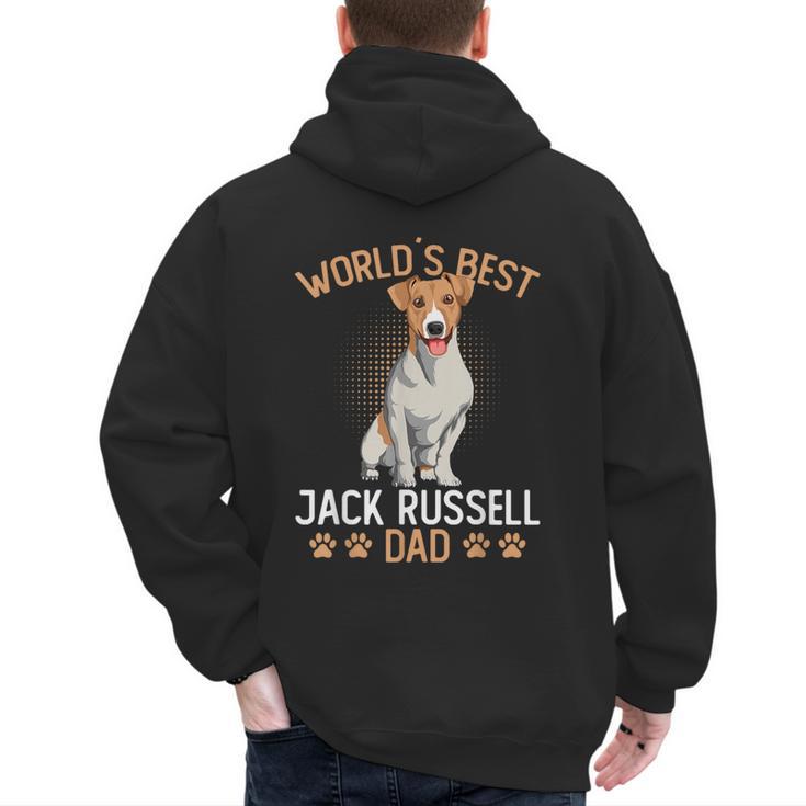 World´s Best Jack Russell Terrier Dad Dog Owner Men Men's Hoodie Back Print