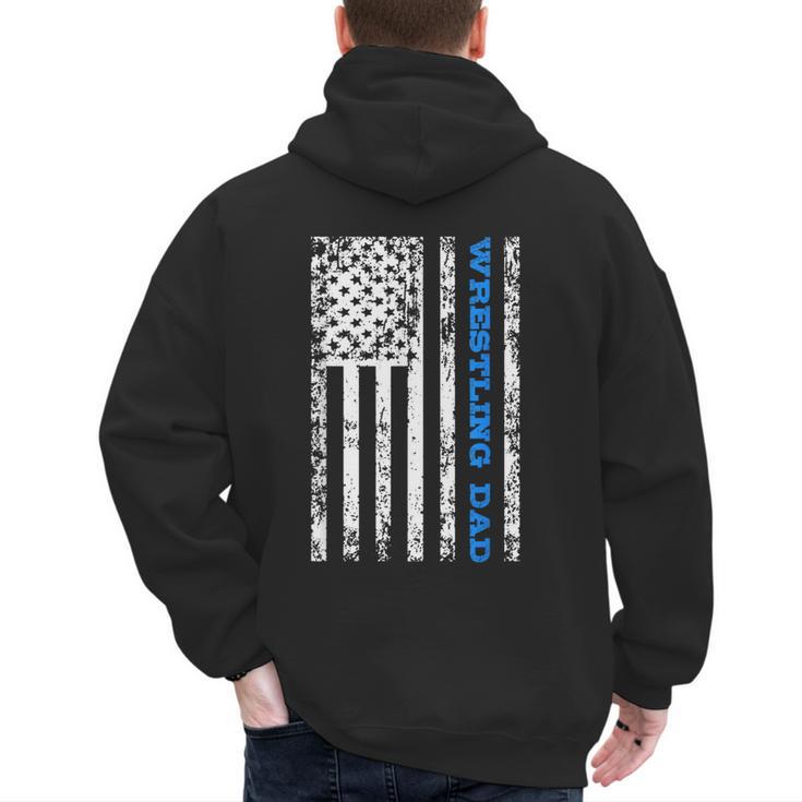 Wrestling Dad Men's Hoodie Back Print