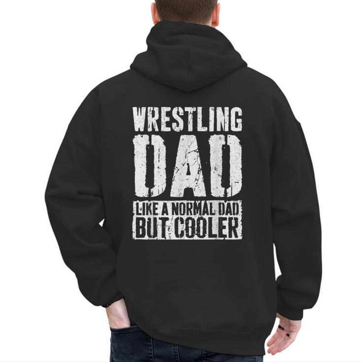 Wrestling Dad Shirt Men Fathers Day Wrestling Dad Men's Hoodie Back Print