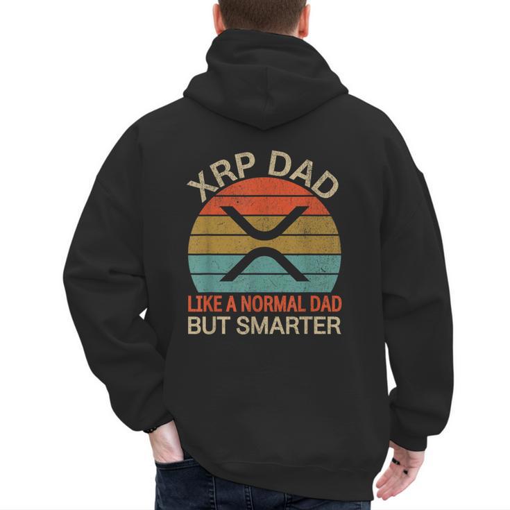 XRP Dad Crypto Merchandise Definition Men's Hoodie Back Print