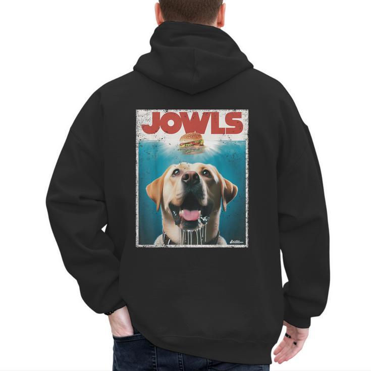 Yellow Lab Jowls Top Labrador Retriever Dog Mom Dad Men's Hoodie Back Print
